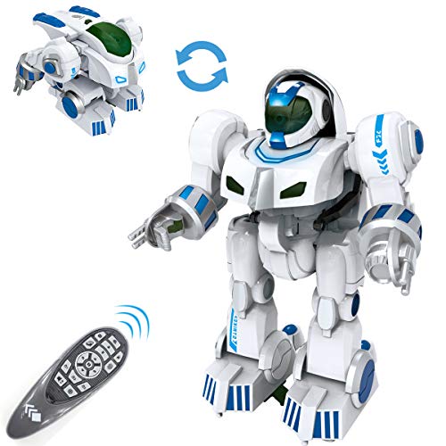 fisca Fernbedienung Roboter RC Fingerprinting Transformieren Smart Walking Tanzen Intelligente programmierbare Roboter Spielzeug mit Licht und Ton für Kinder Jungen Mädchen Cover