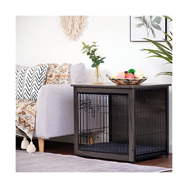 Dog Crate Furniture with Cushion