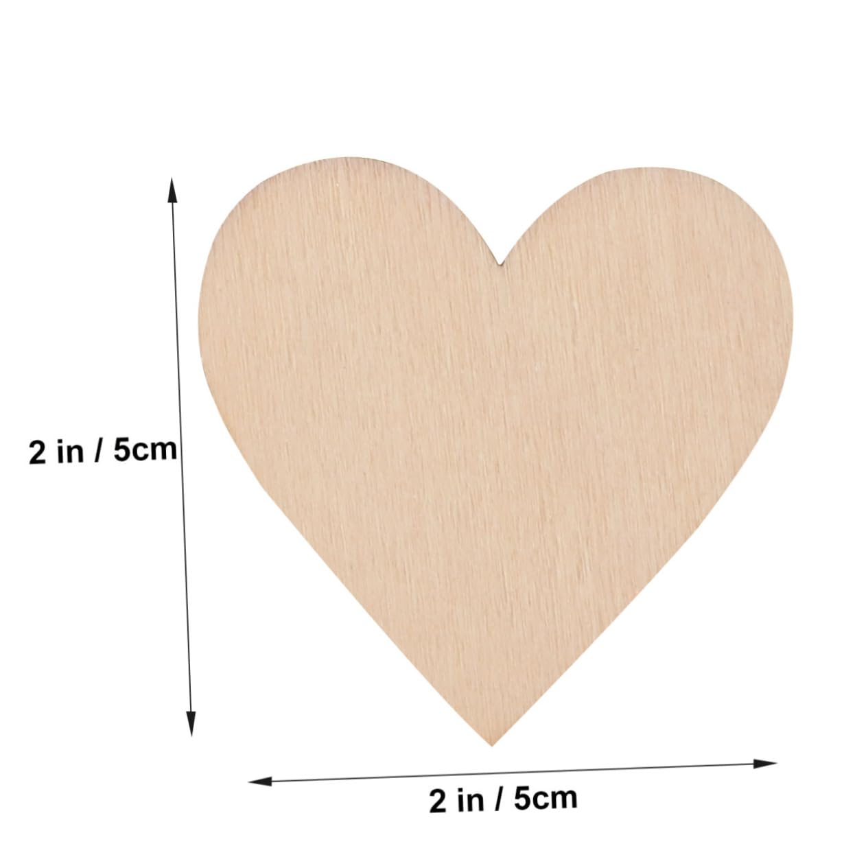 DOITOOL 25pcs Natural Wood Heart Discs for DIY Crafts Smooth Finish Log Slices for Embellishments Scrapbooking Decoupage and Art Projects Crafting Material