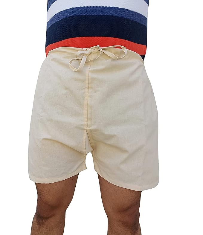 Men's Cotton Khadi Patta Kaccha Underwear Fine Quality with Drawstring Multicolour Pack of 2-picture-11
