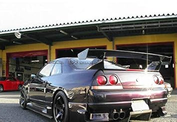 Fidgetgear Carbon Fiber Bee R Gt Spoiler Fit Gtr Rear Base 5pcs For Nissan Skyline R33 Gtr Amazon In Car Motorbike
