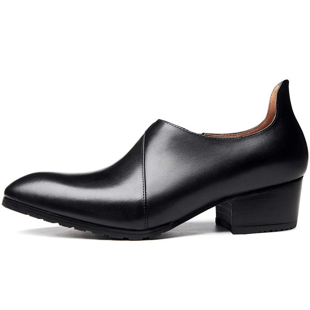 Chaussures formelles oxford en cuir avec zipper pour enfilage rapide