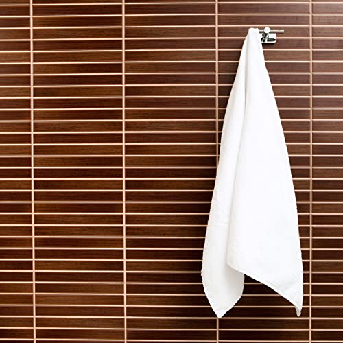 Pgt Brands Set Of 6 White Bath Towels, 27 X 52 Inch, 100% Cotton, Soft Bath Towels For Home, Hotels, Spa And Vacation Rentals Wbt2752Pgt #TOP2