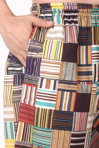 Image of Whitewhale Men's Cotton Solid Harem Pants Yoga Trousers Hippie Pant