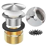 Yaseingoo Coarse Thread Mushroom Tip-Toe Bathtub Drain Stopper - Bath Tub Drain Replacement - Tub Dr