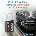 Forge Dual-Opening: Key or Combination Lock, TSA Approved Luggage Lock for Luggage, Pelican case, Travel, Gym, School and More. - Image 2