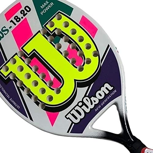 Raquete de Beach Tennis Wilson 18.20 - Roxo/Amarelo