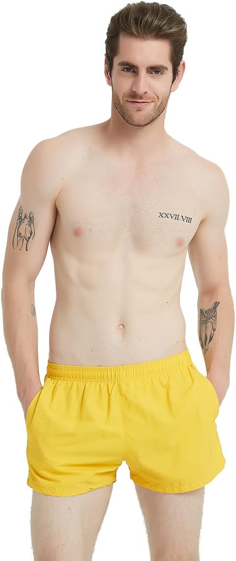 3 Inch Mens Swim Shorts Quick Dry Short Swim Trunks for Men Summer Suits - Image 4