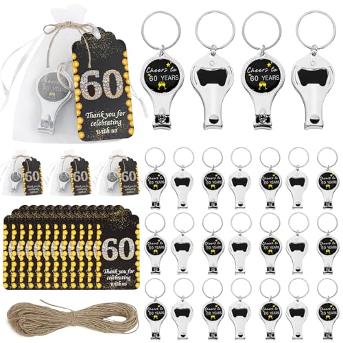 Décapsuleur porte-clés de remerciement pour invités d'anniversaire
