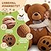 Monzana® Teddybär L - XXXL 50-175cm Weiches Fell Schleife Tatzendruck Geschenk Plüschtier Kuscheltier Stofftier Riesen Teddy Bär