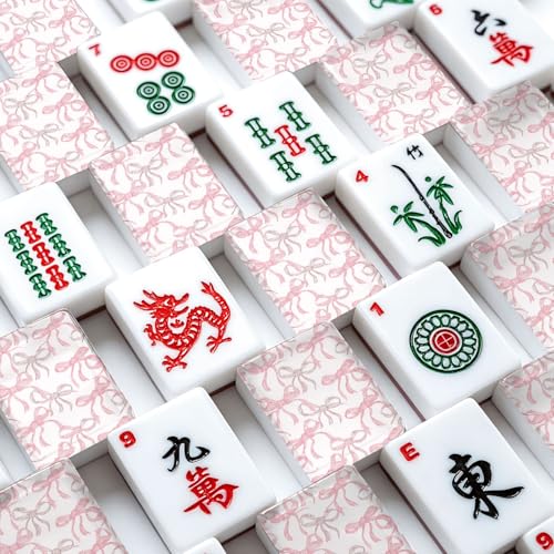 Set de Mahjong Americano con 166 Fichas Acrílicas miniatura 4