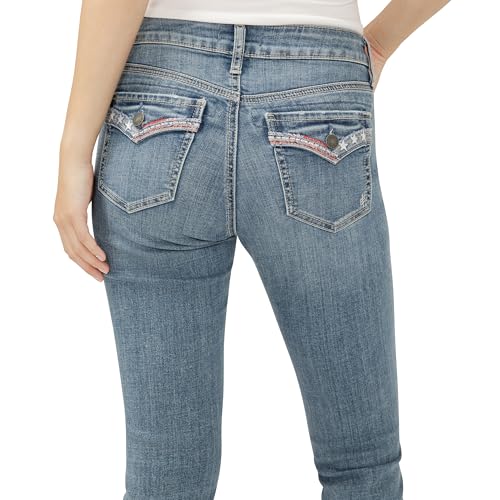 Silver Jeans Co. Women's Elyse Mid Rise Comfort Fit Capri Jeans, Luxe Stretch Freedom4