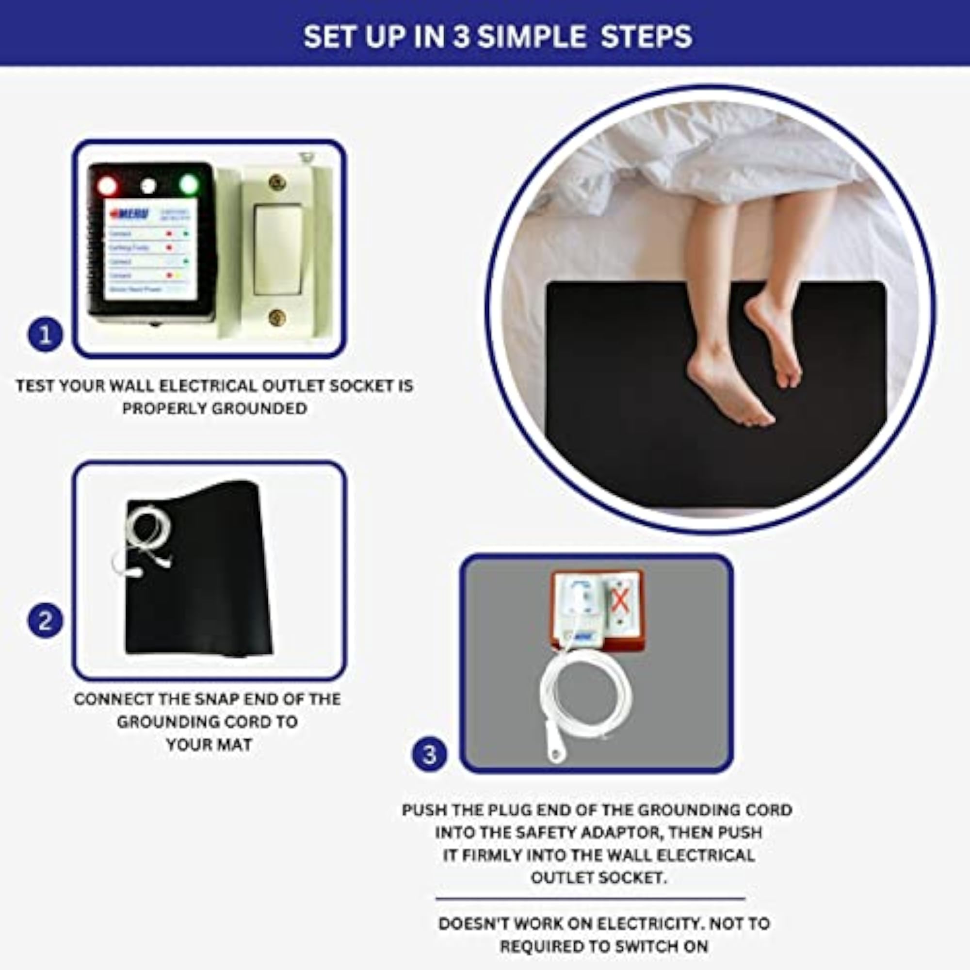 Zero Volt Grounding Meditation Kit, Universal Size