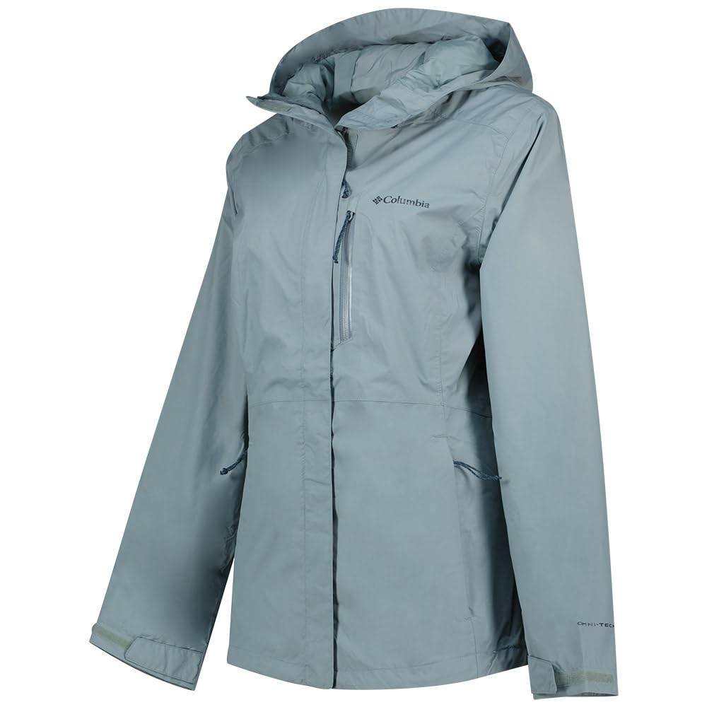 Columbia Damska kurtka Pouring Adventure 3, wodoodporna, niebieska, XL