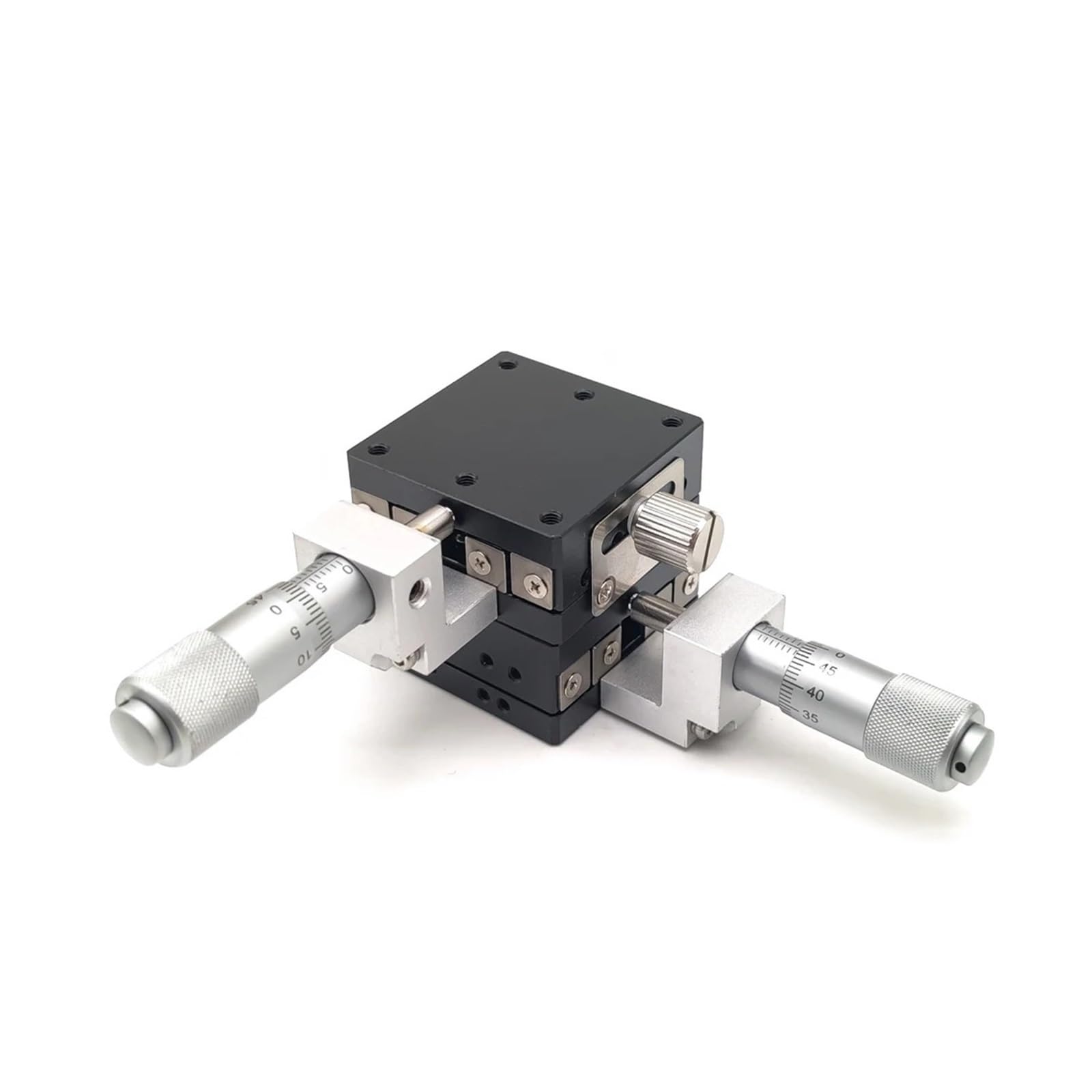 MYXJGNAIY XY Axis 60 * 60mm LGY-60C L R, Linear Table Manual Sliding Table, Ball Bearing Steel Roller Type Precision Micrometer(LGY60-L)