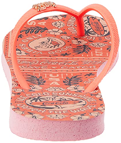 Sandália Letnie Hawaje, , Coca-Cola, Feminino, Rosa Claro/Coral, 41/42