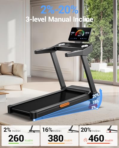 Image of LONTEK Treadmill with 20% Incline, Treadmills for Home
