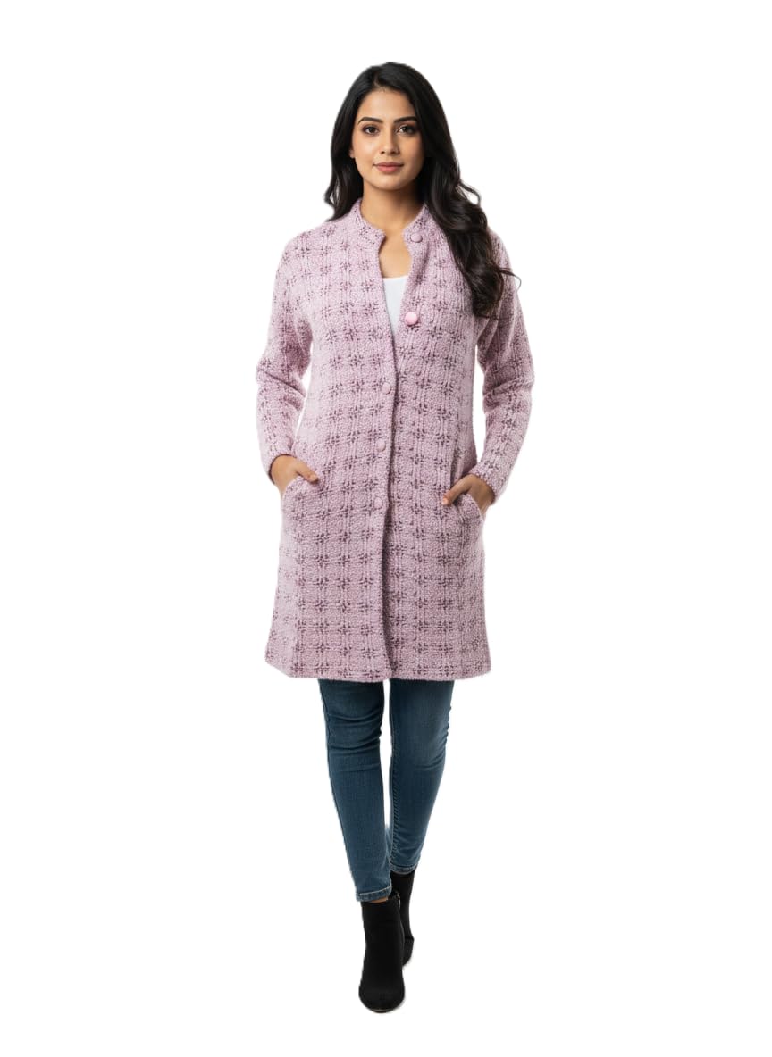 KRITI Women Full Sleeve Round Neck Hair Cardigan for Women Art NO 95120-image-6