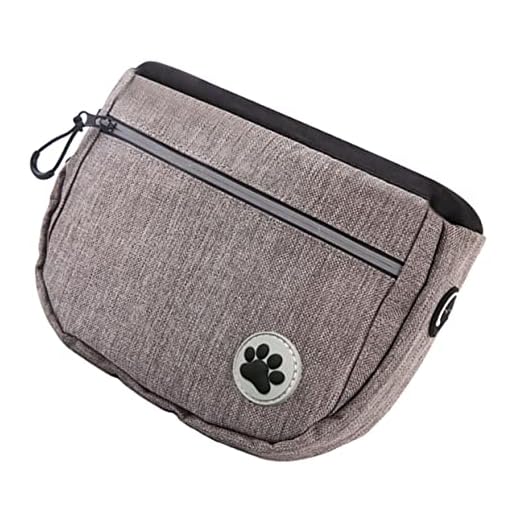 DOITOOL Dog Snack Bag Puppy Food Bag Durable Dogs Pet for Walking Treats Pouch Pocket Pets Training Travel Oxford Treat