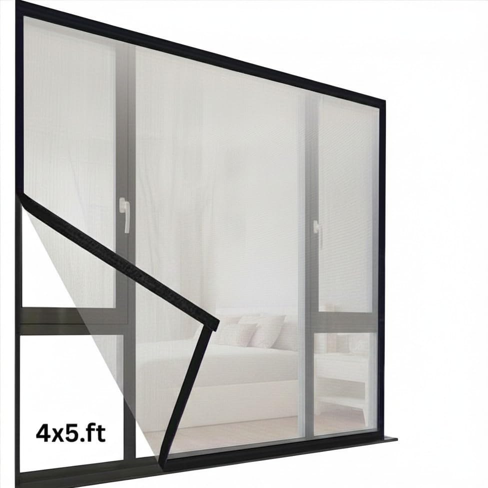 Toy Corner Magnetic Window Mosquito Net 5 x 4 Ft | Removable Magnetic Insect Screen | Fly & Mosquito Protection Mesh | Easy DIY Window Screen for Home-picture-14