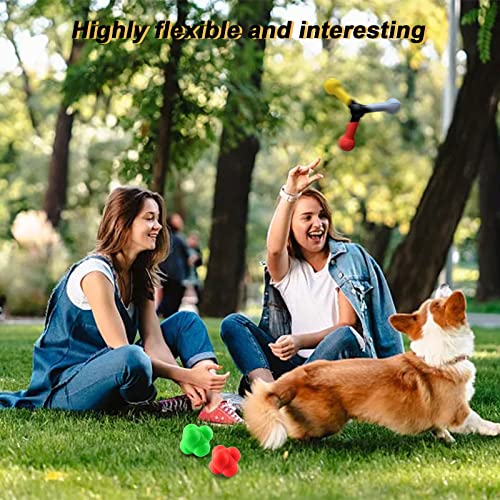 Reaction Speed Training Tools 5Pc Kit-Include 1 Hand Eye Coordination Stick, 4 Rubber Reaction Balls, Improve Reflex, Agility, And Focus For Sports, Exercise, And Fun For All Ages #TOP4