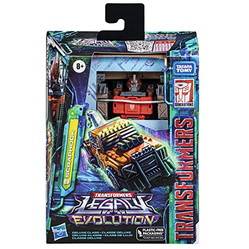 Juguetes Transformers - Figura de acción Legacy Evolution de Scraphook - Clase de Lujo - 14 cm - para niños y niñas a Partir de 8 años, F7191