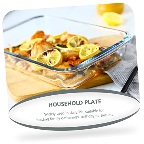 Plat rectangulaire en verre pour cuisson au four et service de table
