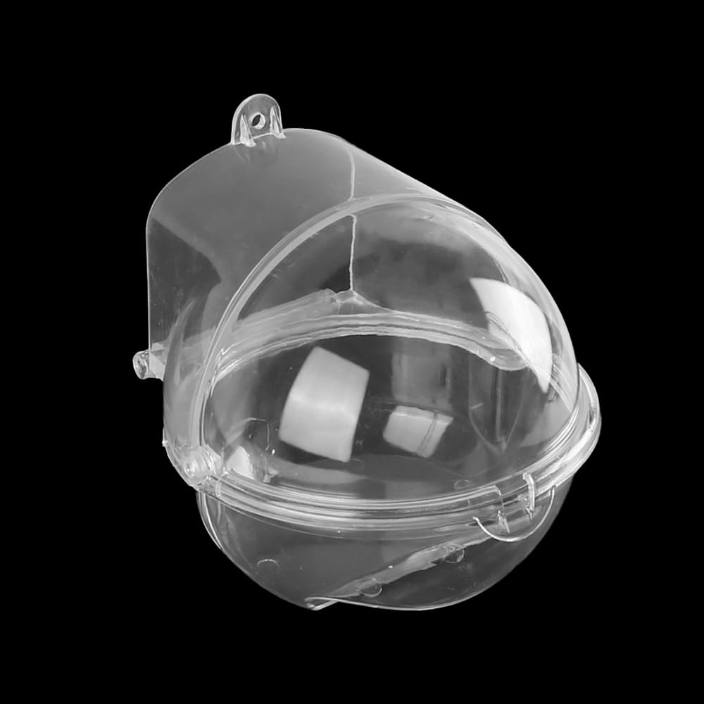 Laroal Transparent Planet Bathing Basin Parrot Bath Box Cage Pet Bird Bathtub Suitable for Parrots Lovebirds - Image 2
