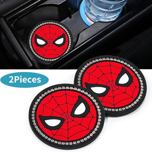 Portavasos para auto diseño araña 2 piezas silicona miniatura 2