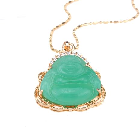 CRISTORE Luck Happy Green Jade Buddha 