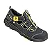 Produktbild BAAK Sicherheitssandale Rene2 Gr.45 schwarz Mikrofaser/Mesh S1P SRC ESD EN 20345, 72112-45, Schwarz Gelb, 45 EU