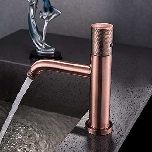 Mitigeur d'évier en laiton rose élégant pour une cuisine moderne