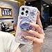 YOUWUMA Stand Magnetic for iPhone 14 pro max Case with Magnetic Kawaii Cute Cartoon Design Soft TPU Shockproof Protective Case for Women Girls (Blue)