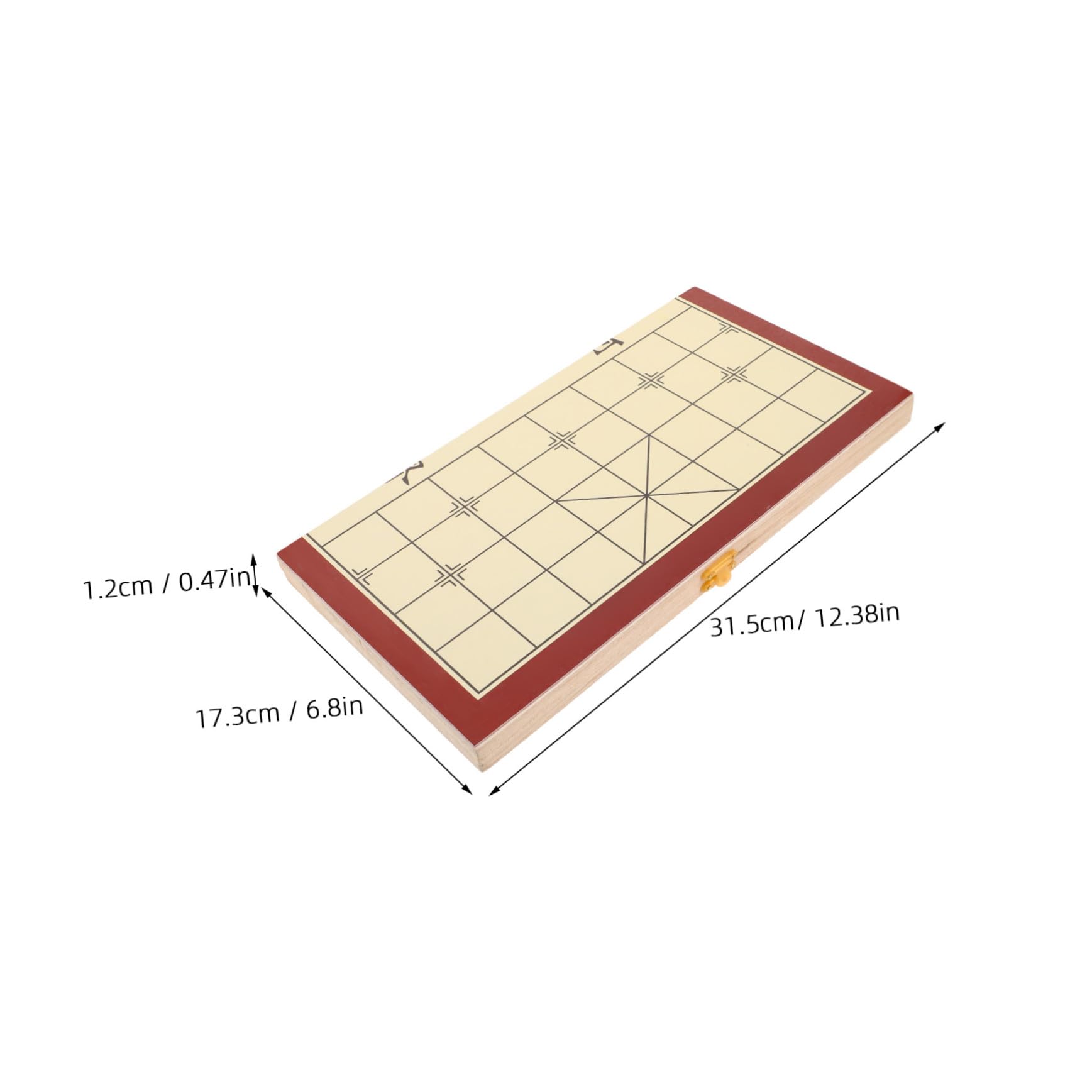 TOYANDONA Tablero de Ajedrez Chino Adecuado para Guardar y Ahorrar Espacio de Madera Plegable con Almacenamiento Integrado y Caja para Piezas Temático de Fantasía Juego de Mesa de Viaje