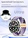 Zeeflufun Braided Elastic Bands for Samsung Galaxy Watch Ultra 47mm(2025/2024) - Magnetic Clasp Nylon Stretchy Band for Galaxy Watch Ultra 47mm Replacement Woven Loop Straps for Men Women No Gap Breathable Durable