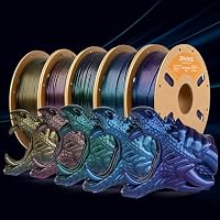 ERYONE Glitter PLA Filament for 3D Printer, 3D Printing PLA Filament 1.75mm +/- 0.03mm, 1kg (2.2LBS)/Spool, Burnt Titanium Green – Ansicht 5