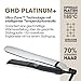 ghd platinum+ Glätteisen: Smarter Haarglätter & Hair Straightener für alle Haartypen, 26mm Platten, zum Locken und Glätten, mehr Glanz, stärkeres Haar, 2x Farbschutz, ohne extreme Hitzeschäden