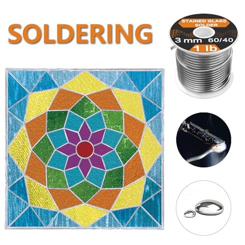 Image of 60 /40 Solder for Stained Glass, 1 /8 inch(3mm) Dia, 1 lb Spool, Supplied by ANOSON