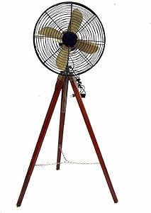 Gulvintilabcal Nautischer Retro-Standventilator 4-Flügel