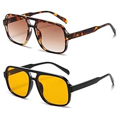 2 Pack - (Leopard/Gradient Brown + Black/Orange)