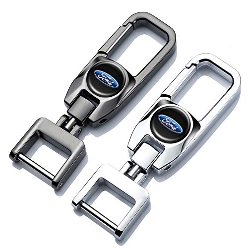 HEY KAULOR Car Logo Key Chain Key Ring Suit For Ford Explorer F150 Business Gift Birthday Present For Men And Woman pack of 2