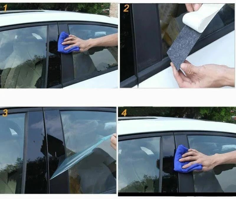 に適合する マツダ CX-5 CX5 2017 2018 2019 10個入り ピラーポスト ウィンドウトリムカバー BC コラムス