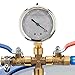 Vacuum Chamber, 3 Gallon Tempered Glass Lid Stainless Steel Vacuum Chamber, Single Stage Vacuum Pump and Chamber Kit Perfect for Stabilizing Wood and Silicone Degassing
