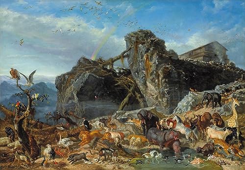 Art Tableau Après le déluge Palizzi grande taille pour habiller un grand mur vide