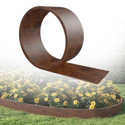 YRHome Rasenkantenband Verzinkter Stahl Raseneinfassung...