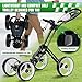 XDriveMax 4 Wheel Golf Push Cart - Aluminum Frame Lightweight, One-Step Foldable Compact Design, Portable Golf Bag Caddy with All-Terrain Wheels