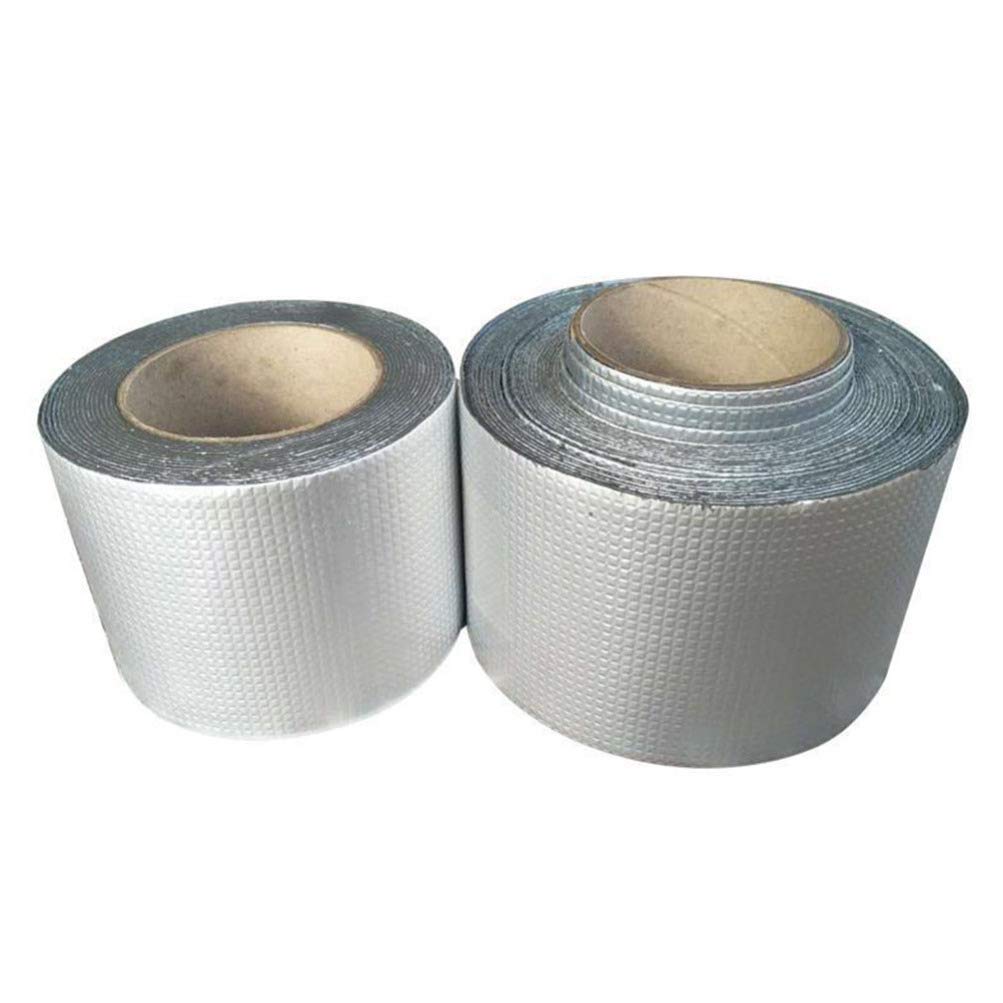 VILLCASE Home Butyl Tape Butyl Rubber Tape Strong Adhesive Tape Silver Tape Roof Repair Tape Pipeline Repair Tape Water Proof Tape White Tape Sill Repair Tape Leakproof Rv Material