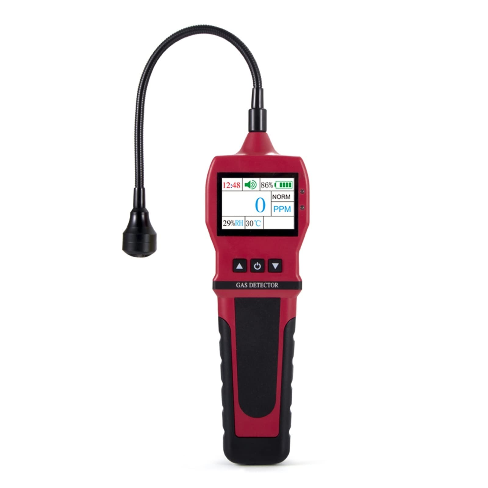 Alaias Coal Pre-Calibrated, Ultra-Long Standby Time 0-10000 Ppm Professional Gas Leak Detector /Gooseneck Ch4 Natural Flammable Combustible Gas Fast Analyzer Sensor 4 Alarm With Industrial-Grade Sensor, Data