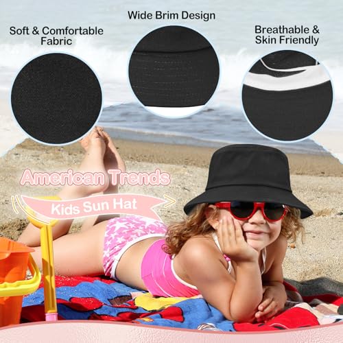 Toddler Sun Hat Sun Protection Kids Bucket Hat Toddler Beach Hats for Girls Boys Swim Cap4