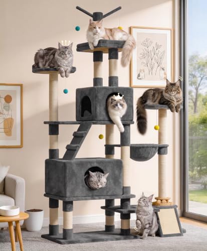 Estructura para gatos grande interior con postes resistentes miniatura 1